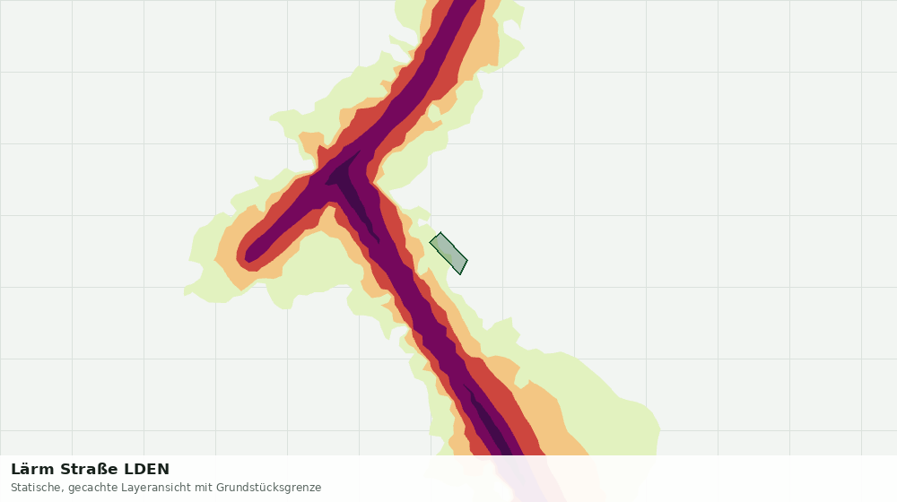 Statische Kartenansicht: Lärm Straße LDEN
