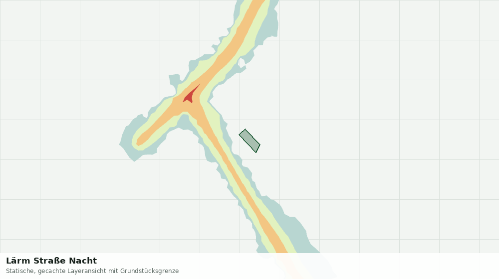 Statische Kartenansicht: Lärm Straße Nacht