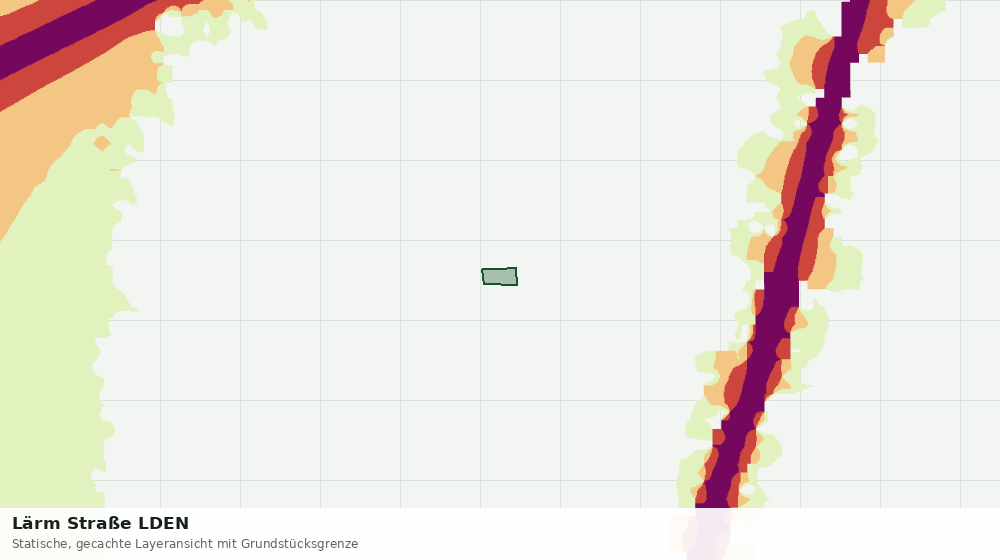 Statische Kartenansicht: Lärm Straße LDEN