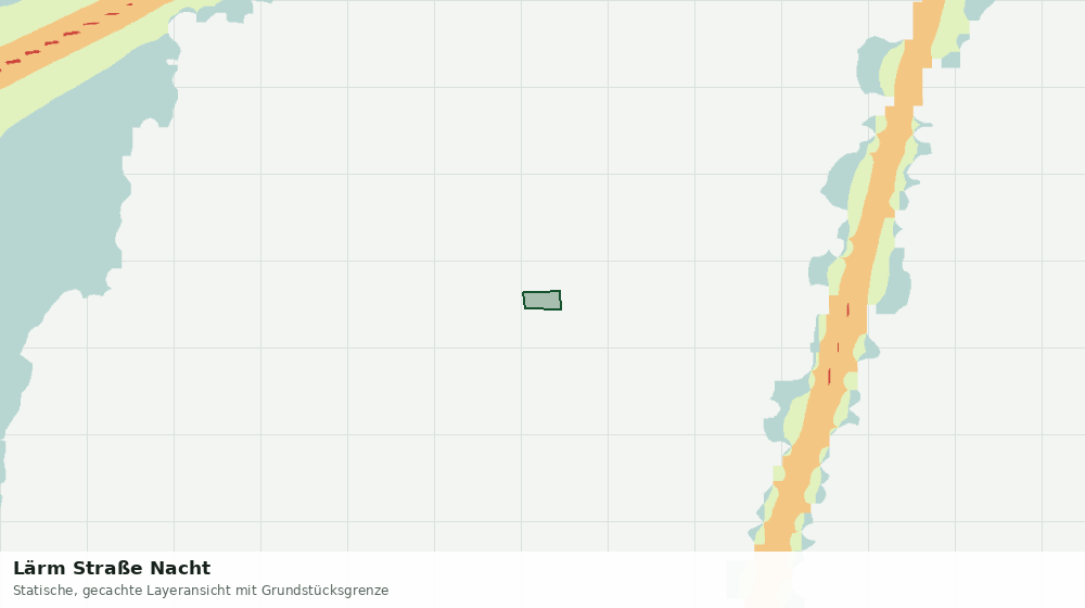 Statische Kartenansicht: Lärm Straße Nacht