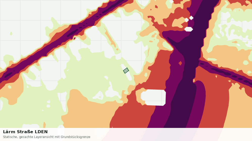 Statische Kartenansicht: Lärm Straße LDEN