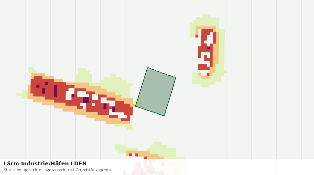 Statische Kartenansicht: Lärm Industrie/Häfen LDEN