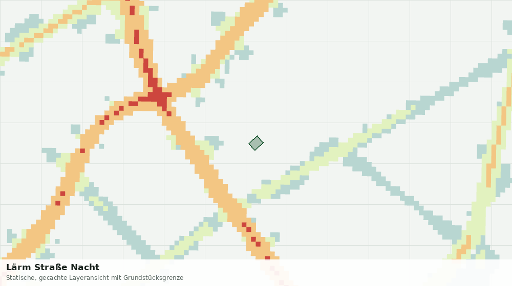 Statische Kartenansicht: Lärm Straße Nacht