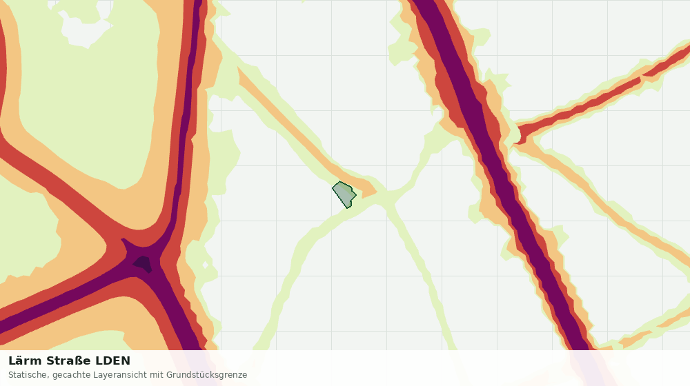 Statische Kartenansicht: Lärm Straße LDEN
