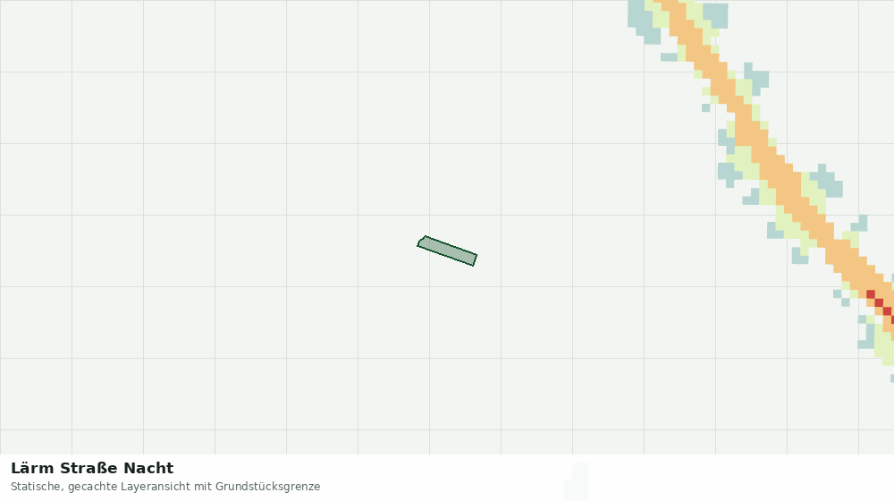Statische Kartenansicht: Lärm Straße Nacht