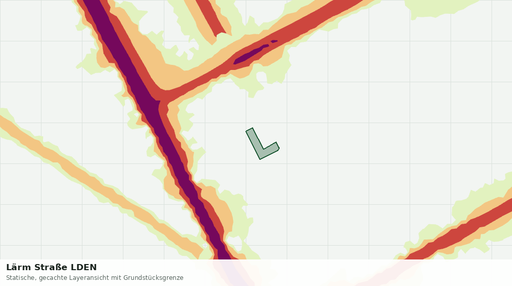 Statische Kartenansicht: Lärm Straße LDEN