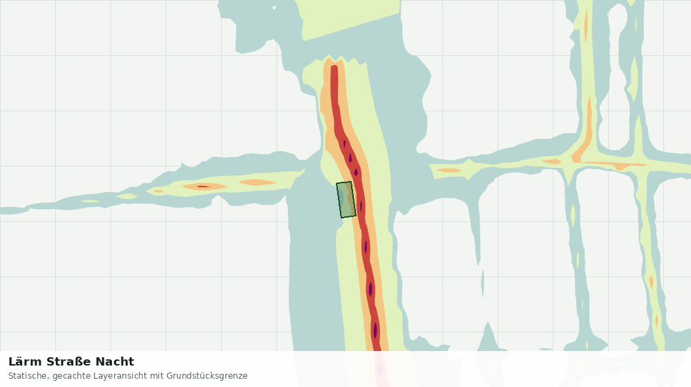 Statische Kartenansicht: Lärm Straße Nacht