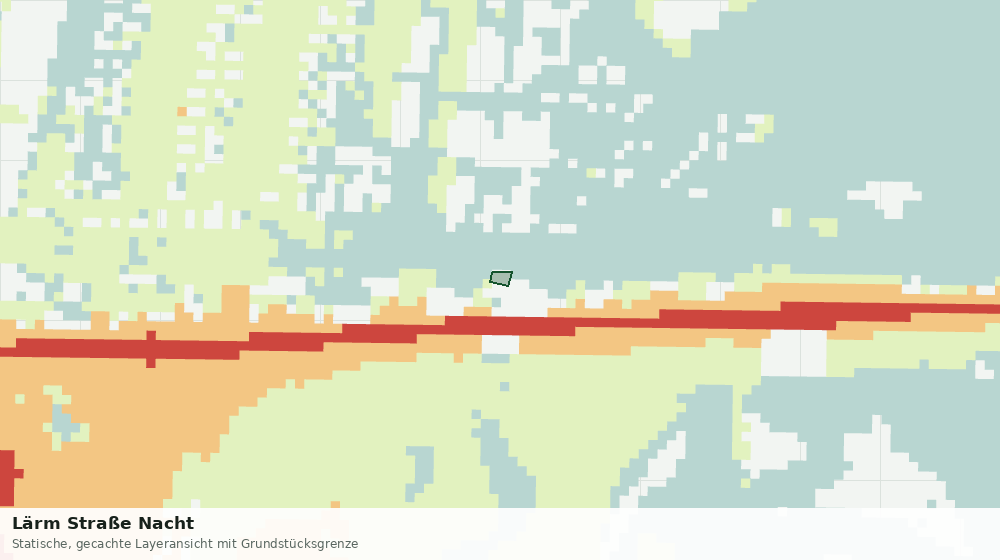 Statische Kartenansicht: Lärm Straße Nacht