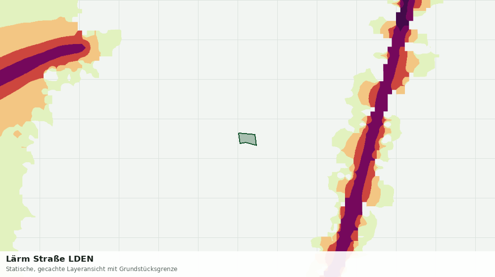 Statische Kartenansicht: Lärm Straße LDEN