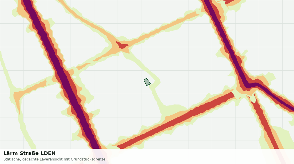 Statische Kartenansicht: Lärm Straße LDEN