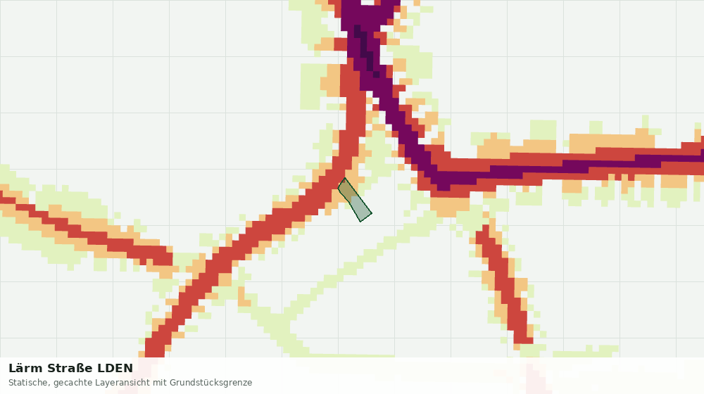 Statische Kartenansicht: Lärm Straße LDEN