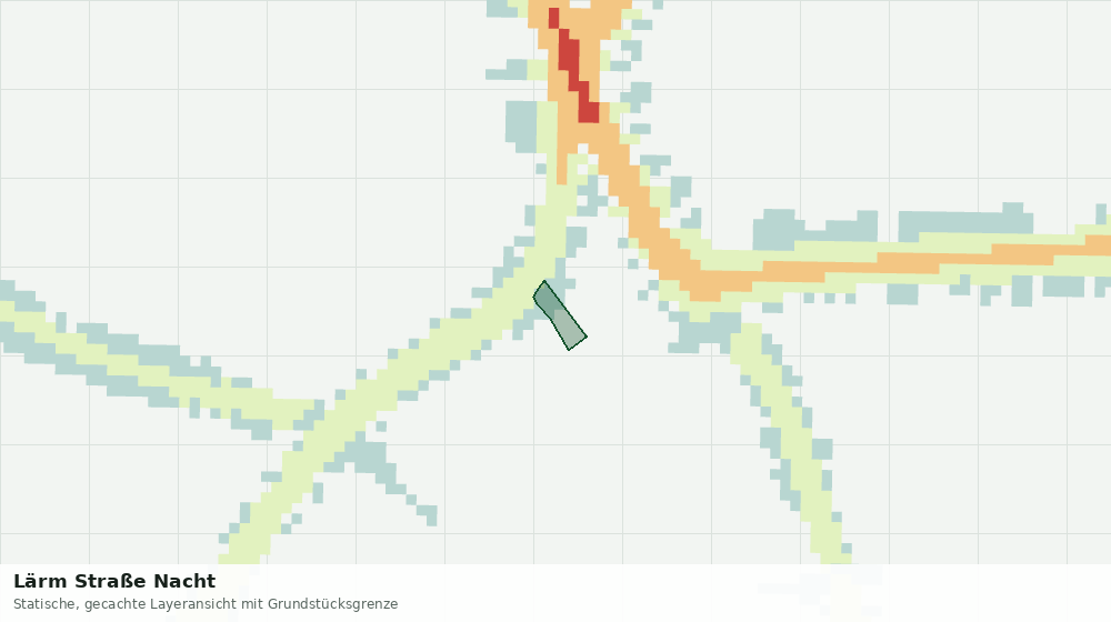 Statische Kartenansicht: Lärm Straße Nacht