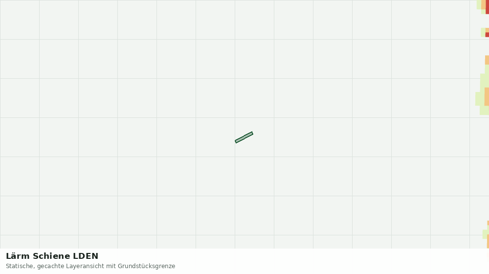 Statische Kartenansicht: Lärm Schiene LDEN