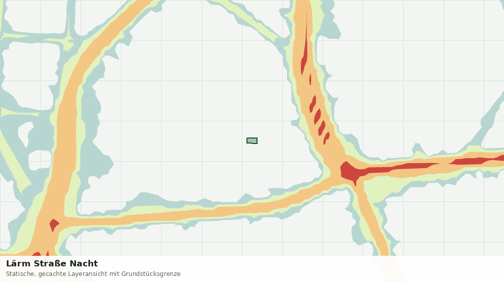 Statische Kartenansicht: Lärm Straße Nacht