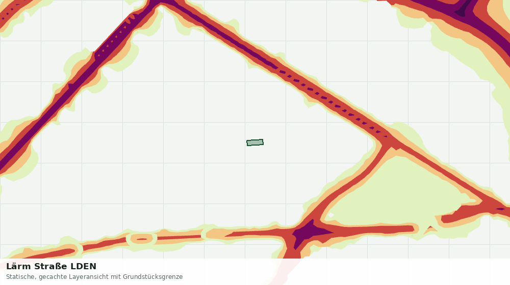 Statische Kartenansicht: Lärm Straße LDEN