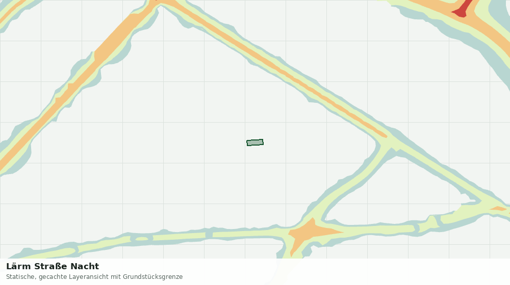 Statische Kartenansicht: Lärm Straße Nacht