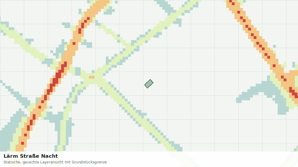 Statische Kartenansicht: Lärm Straße Nacht