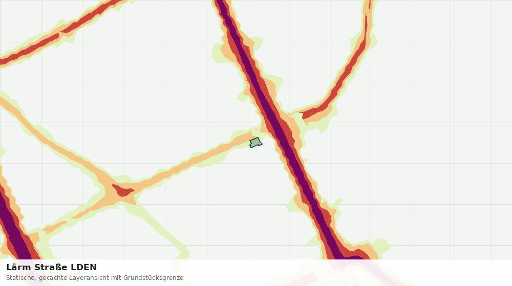 Statische Kartenansicht: Lärm Straße LDEN