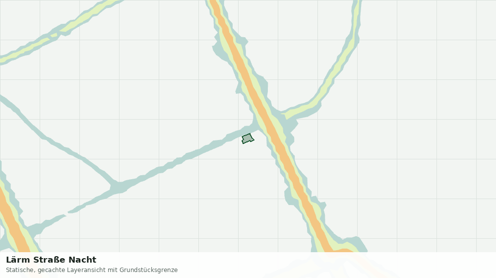 Statische Kartenansicht: Lärm Straße Nacht