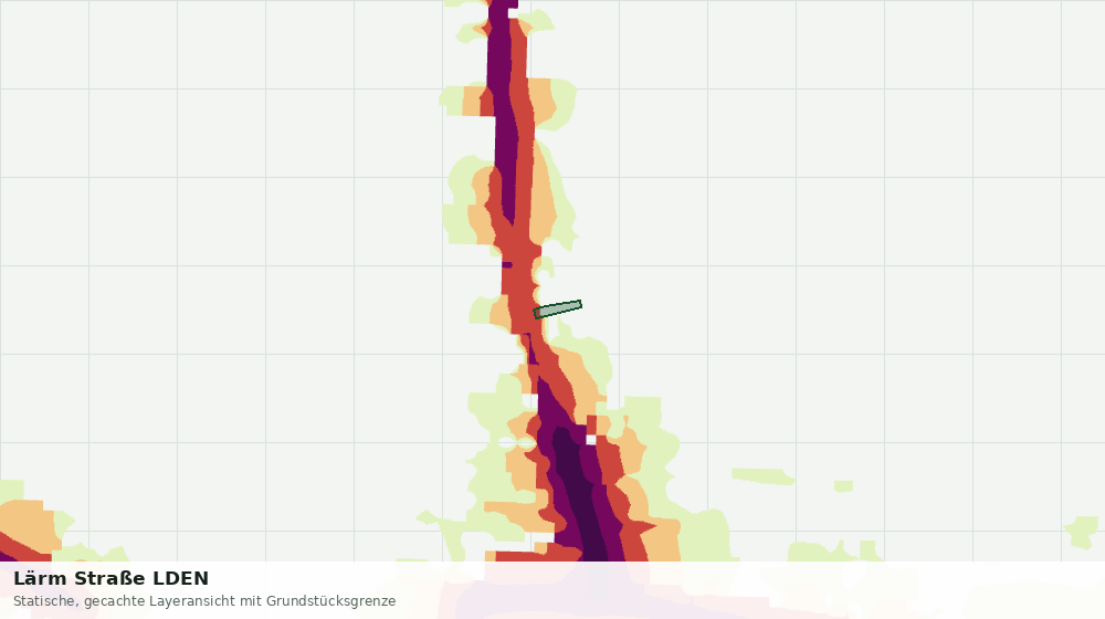 Statische Kartenansicht: Lärm Straße LDEN