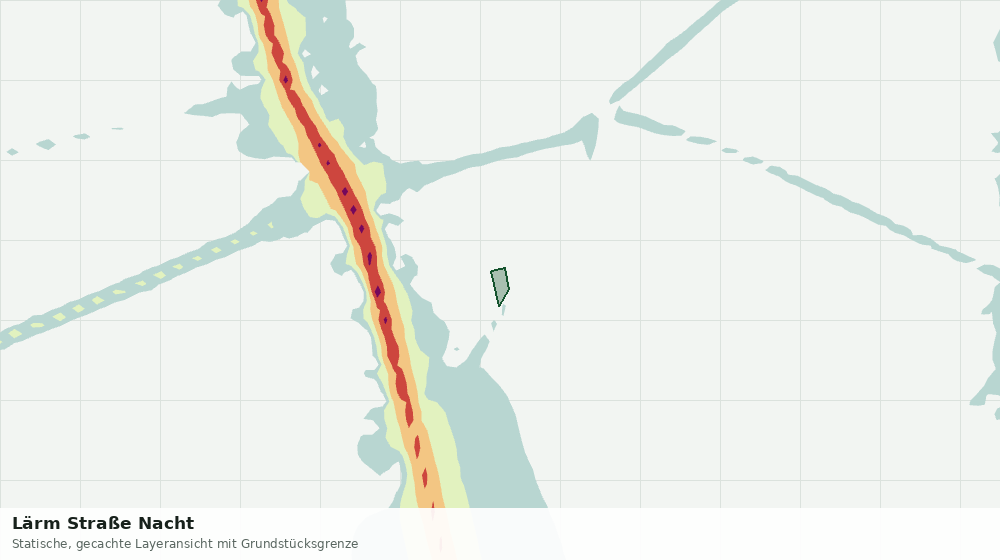 Statische Kartenansicht: Lärm Straße Nacht
