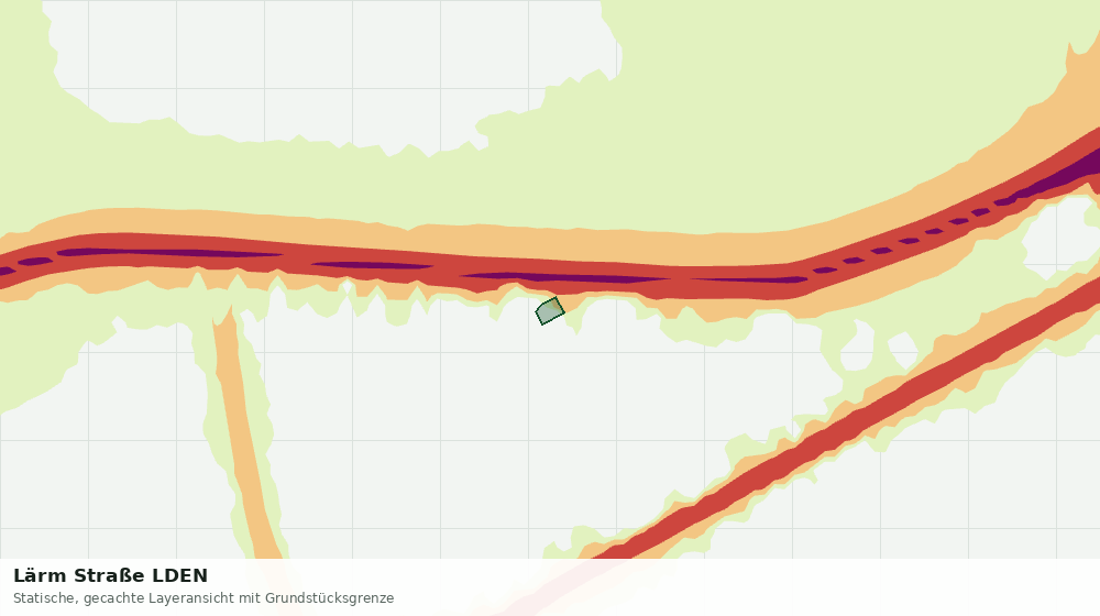 Statische Kartenansicht: Lärm Straße LDEN