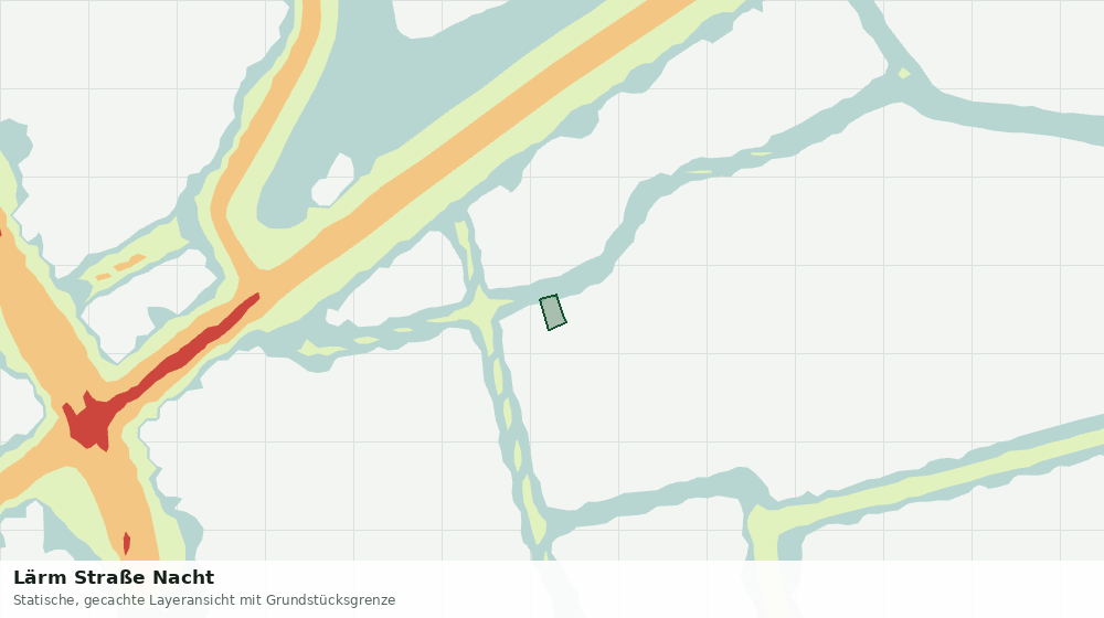 Statische Kartenansicht: Lärm Straße Nacht