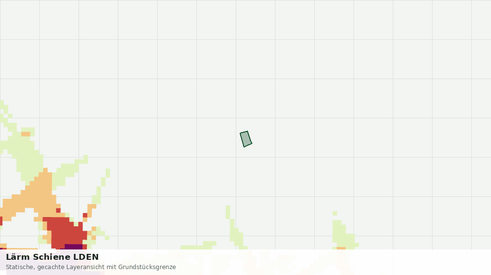 Statische Kartenansicht: Lärm Schiene LDEN