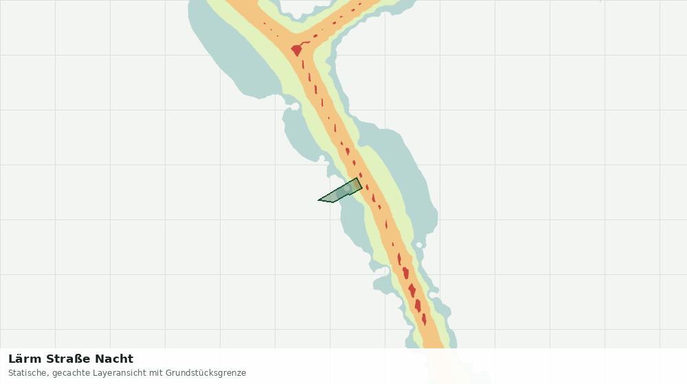 Statische Kartenansicht: Lärm Straße Nacht