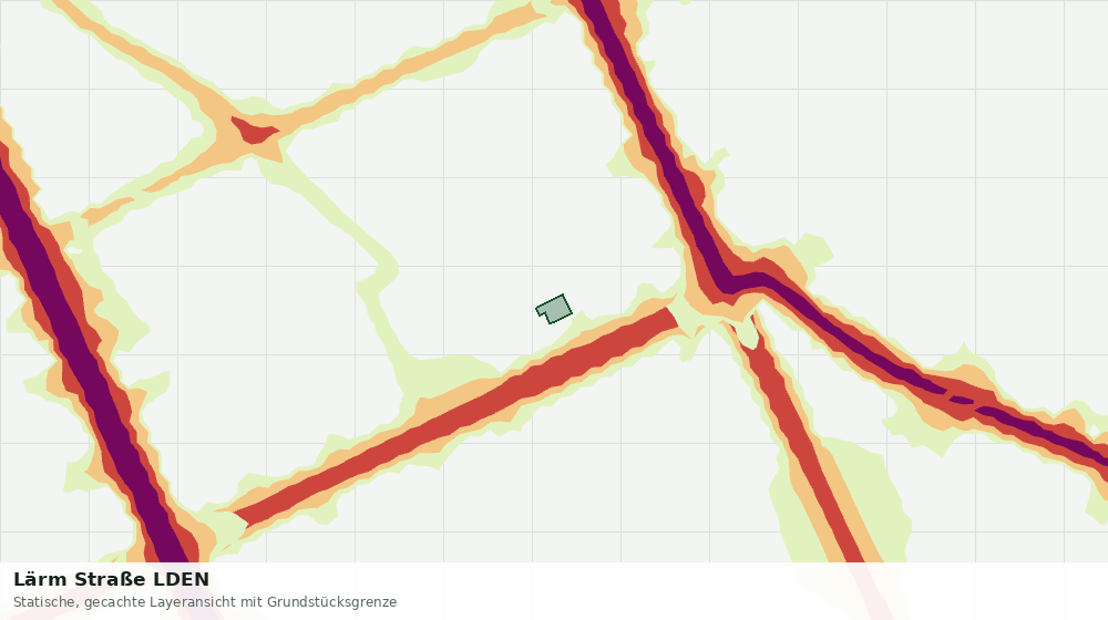 Statische Kartenansicht: Lärm Straße LDEN