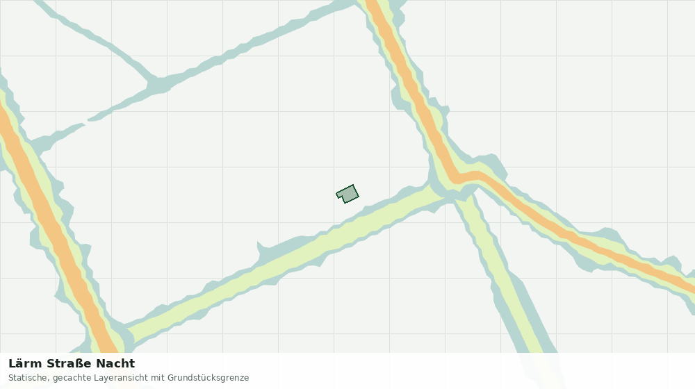 Statische Kartenansicht: Lärm Straße Nacht