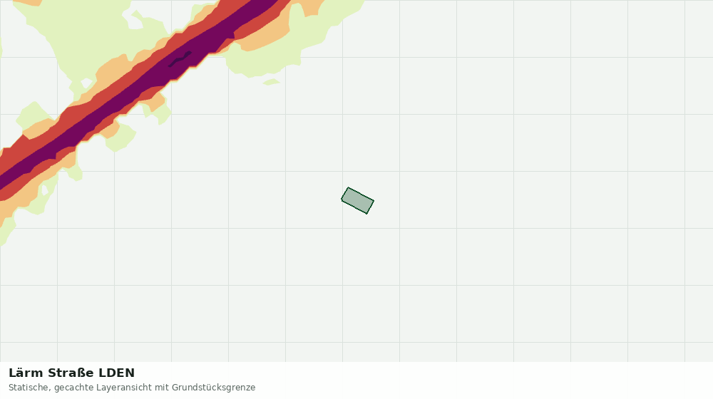 Statische Kartenansicht: Lärm Straße LDEN
