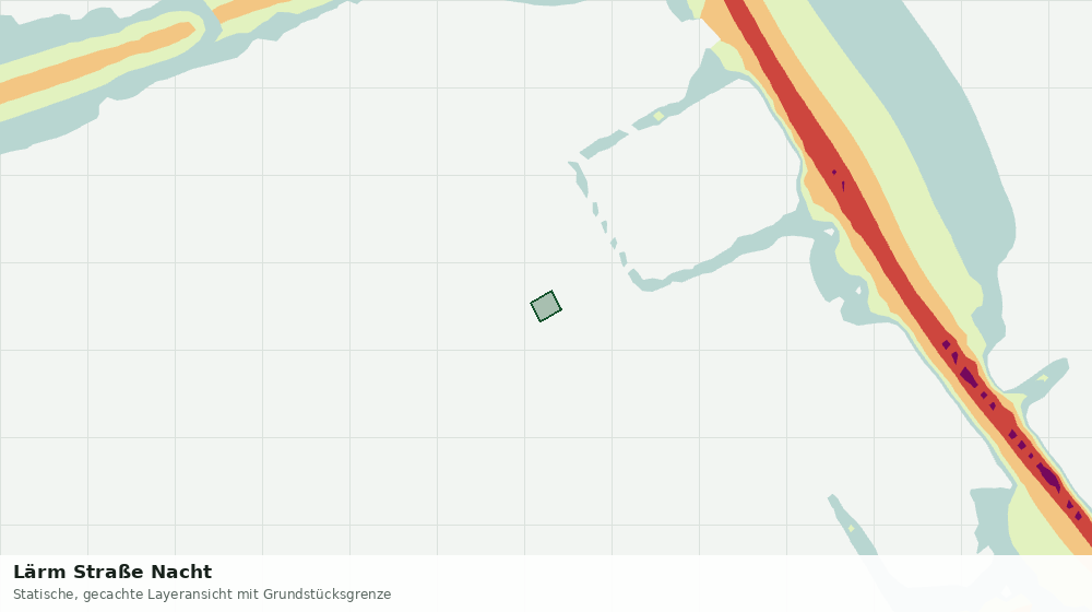 Statische Kartenansicht: Lärm Straße Nacht