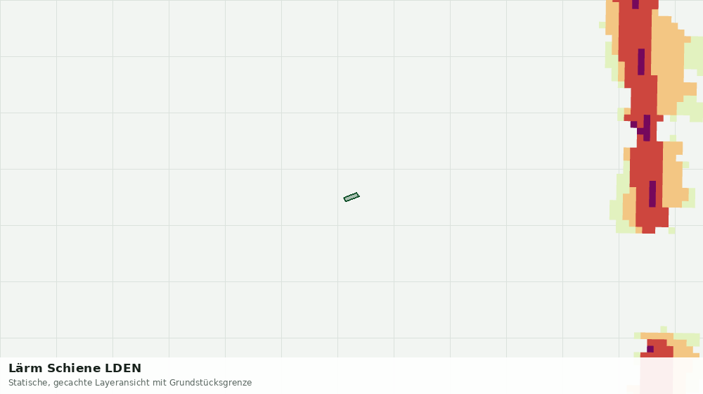 Statische Kartenansicht: Lärm Schiene LDEN