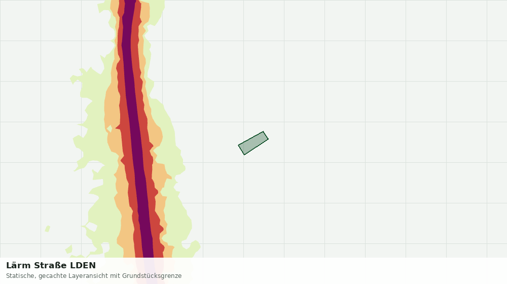 Statische Kartenansicht: Lärm Straße LDEN