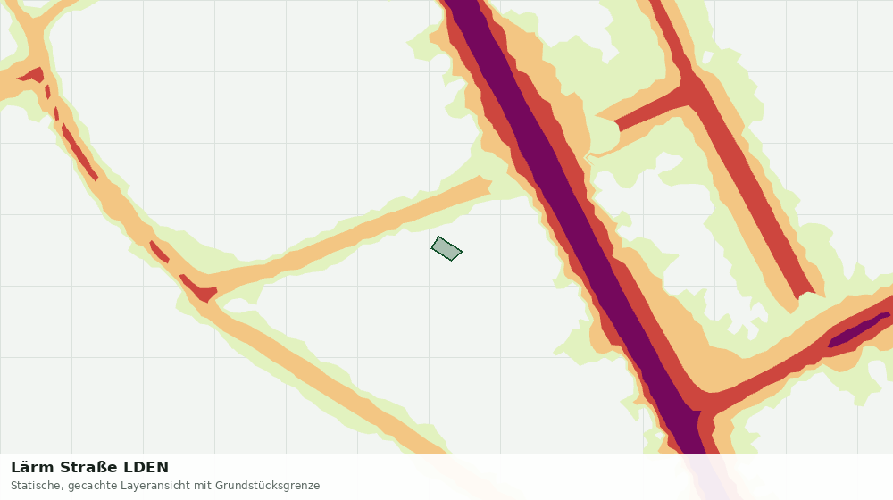 Statische Kartenansicht: Lärm Straße LDEN