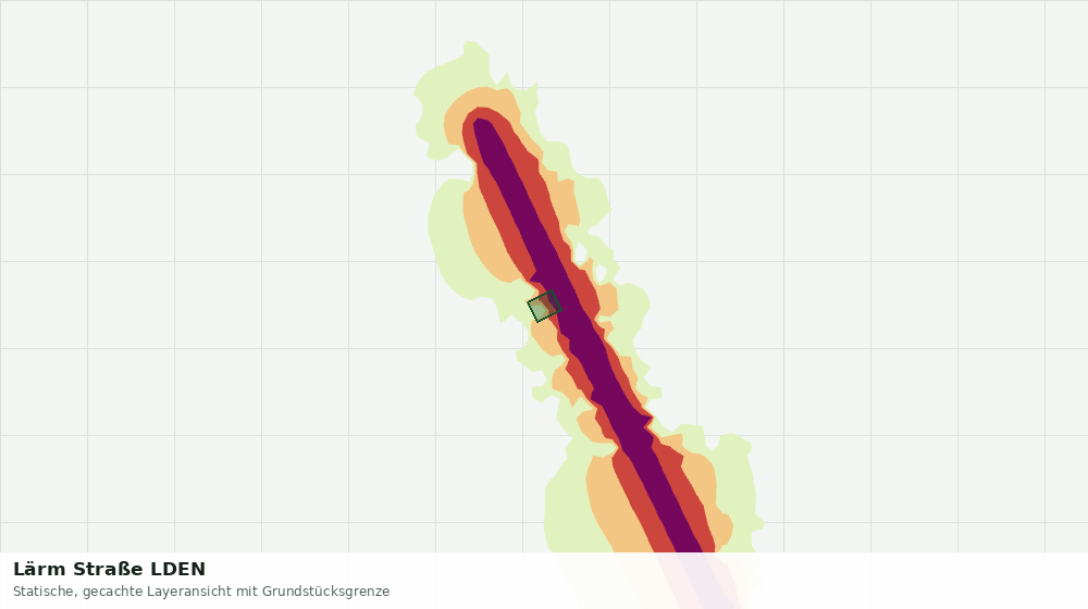 Statische Kartenansicht: Lärm Straße LDEN