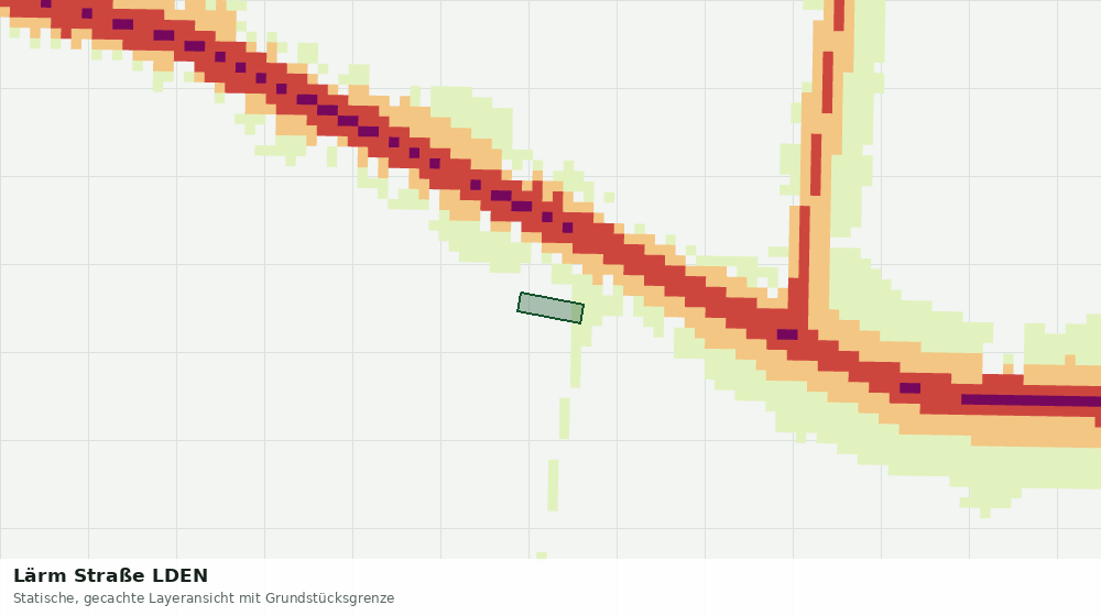 Statische Kartenansicht: Lärm Straße LDEN