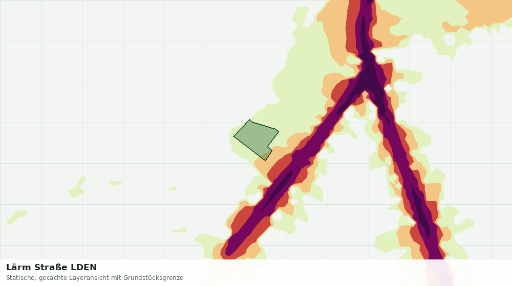 Statische Kartenansicht: Lärm Straße LDEN