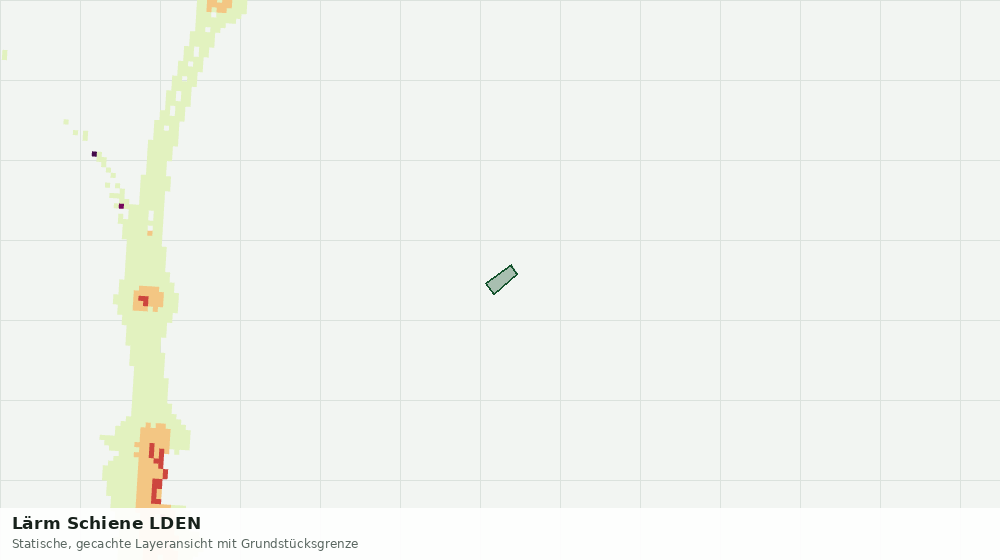 Statische Kartenansicht: Lärm Schiene LDEN