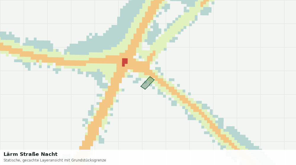 Statische Kartenansicht: Lärm Straße Nacht
