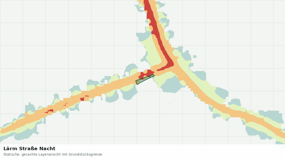 Statische Kartenansicht: Lärm Straße Nacht