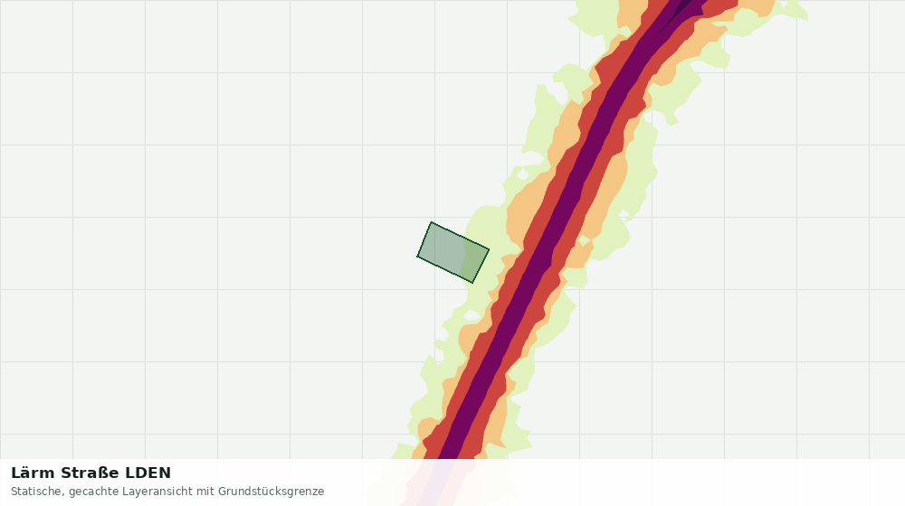 Statische Kartenansicht: Lärm Straße LDEN