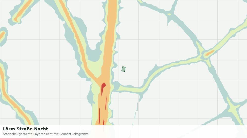 Statische Kartenansicht: Lärm Straße Nacht