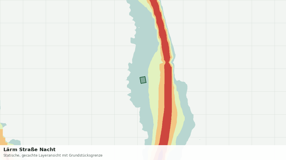Statische Kartenansicht: Lärm Straße Nacht