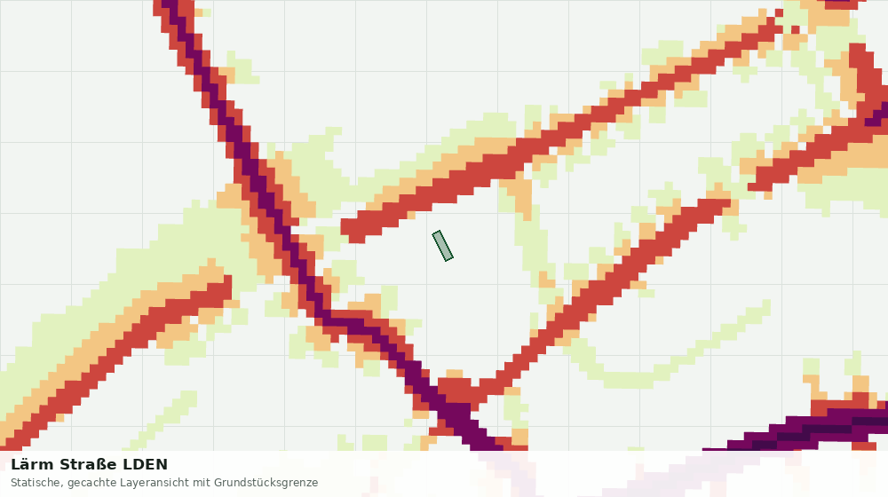 Statische Kartenansicht: Lärm Straße LDEN