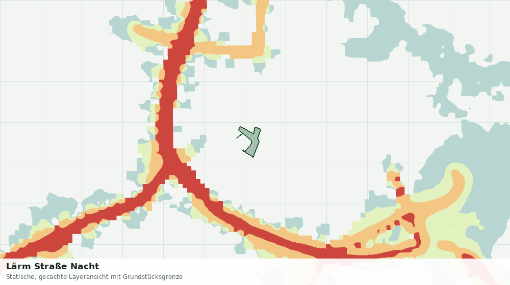 Statische Kartenansicht: Lärm Straße Nacht