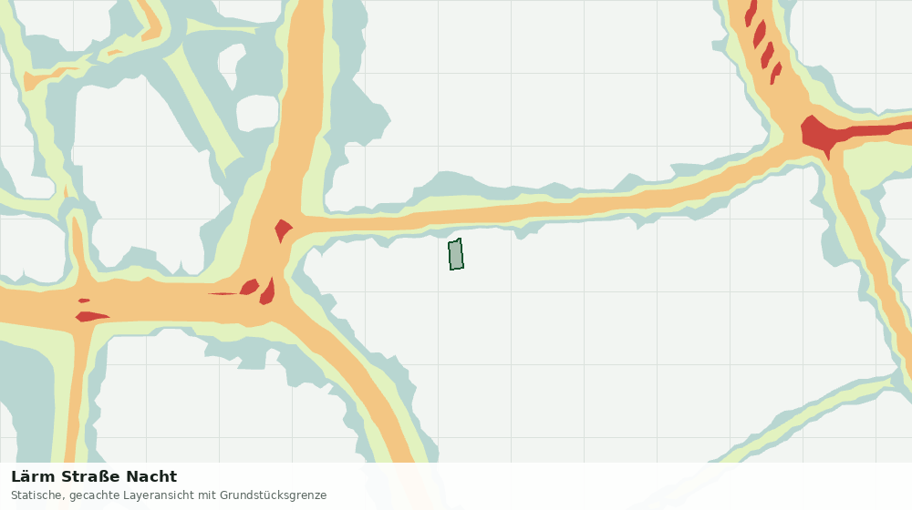 Statische Kartenansicht: Lärm Straße Nacht