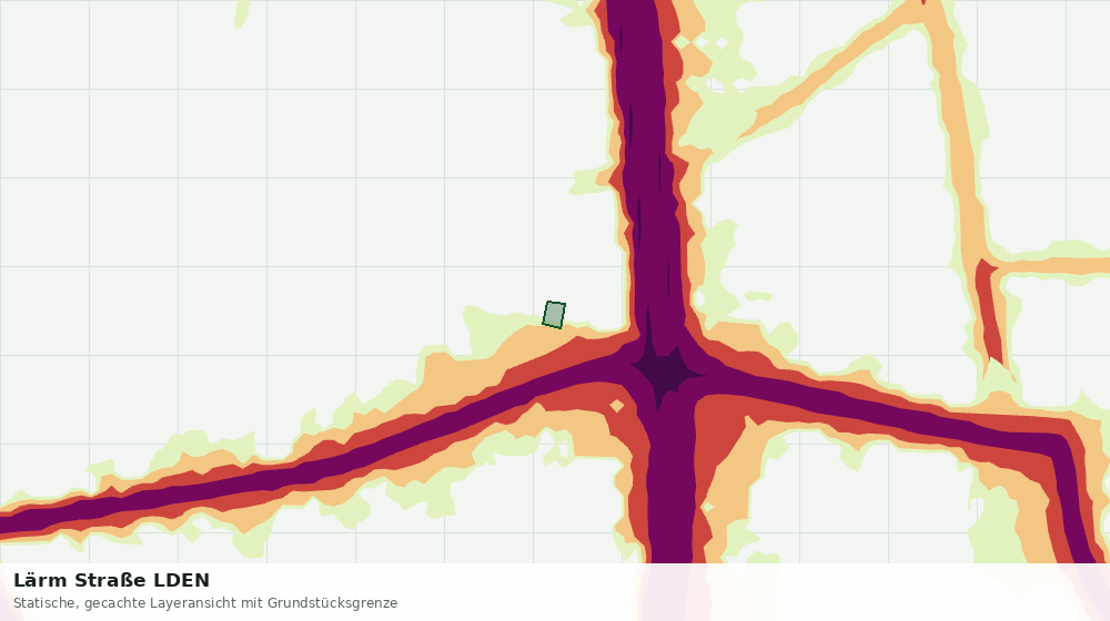 Statische Kartenansicht: Lärm Straße LDEN