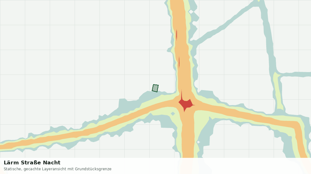Statische Kartenansicht: Lärm Straße Nacht